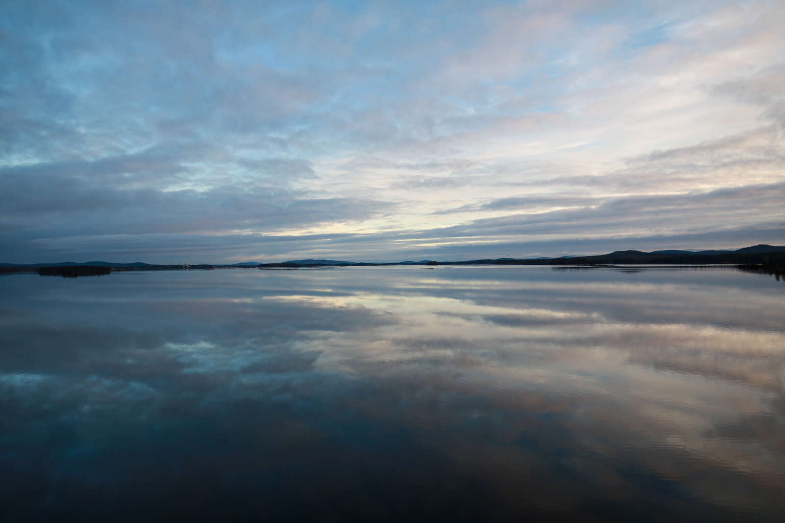 Kemijärvi tyynellä säällä